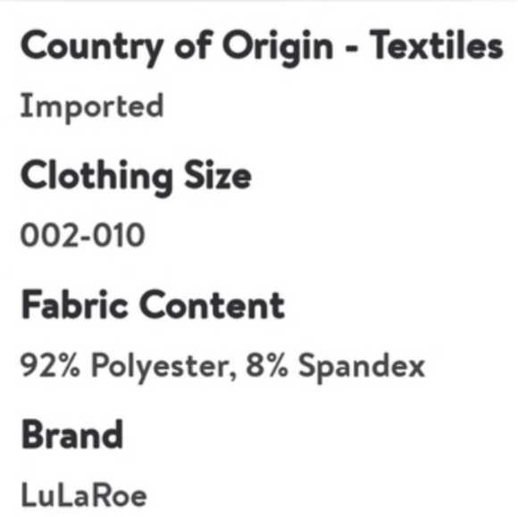 LuLaRoe☆ Turquoise OS Legging Black Yellow Blue Pink Star Poly/Spandex Print EUC - Picture 6 of 6
